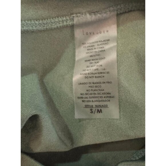 Womens S/M Green Long Sleeve Crop Top - Picture 2 of 4